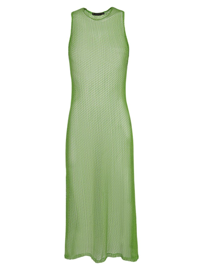Shop Vix By Paula Hermanny Women's Twist Sheer Cover-up In Light Green