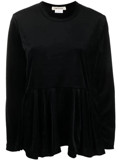Shop Comme Des Garçons Flared T-shirt In Black