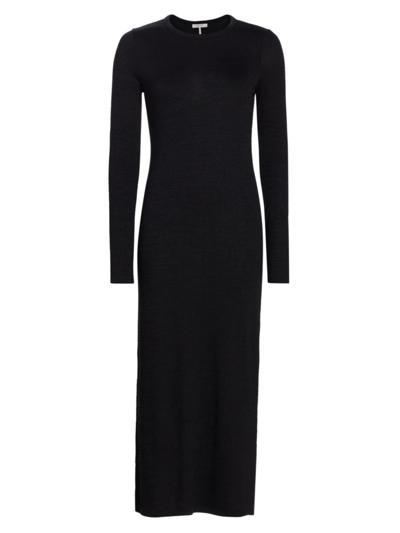 Shop Rag & Bone Women's Long-sleeve Knit Maxi Dress In Black