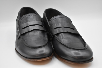 Shop Ernesto Dolani Anthracite Flat Shoes In Black