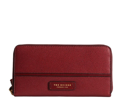 Shop The Bridge Burgundy Leather Wallet