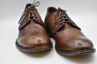 Shop Ernesto Dolani Rich Brown Leather Flat Shoes