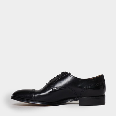 Shop Gravati Hand-sewn Laced Shoe, Oxford Model In Black
