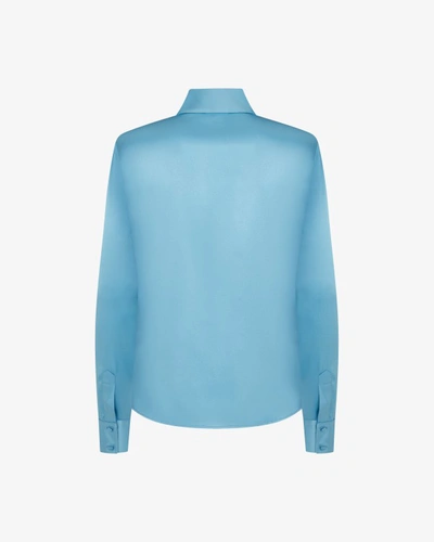 Shop Serena Bute Silk City Shirt - Ice Blue