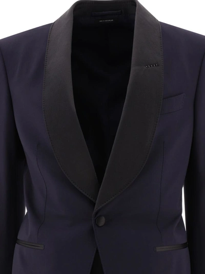 Shop Tom Ford Single-breasted Suit In Grey