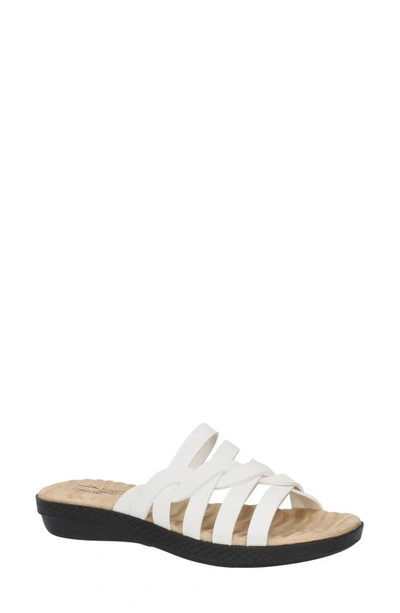 Shop Easy Street Sheri Open Toe Sandal In White