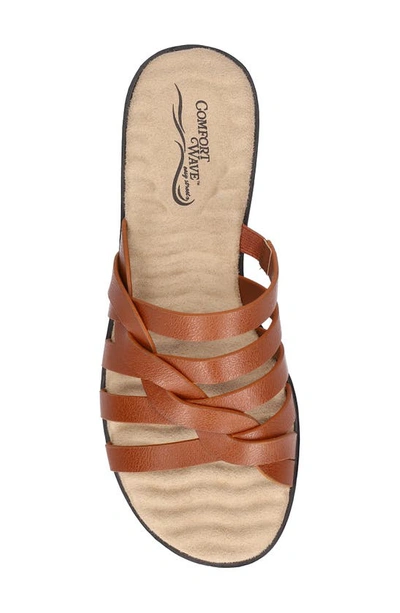 Shop Easy Street Sheri Open Toe Sandal In Cognac