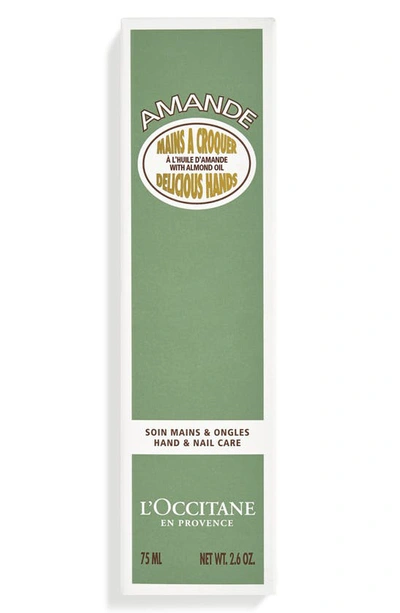 L'occitane Almond Delicious Hands Cream 75ml In White