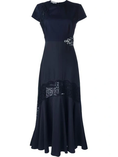 Shop Stella Mccartney 'lara' Dress - Blue