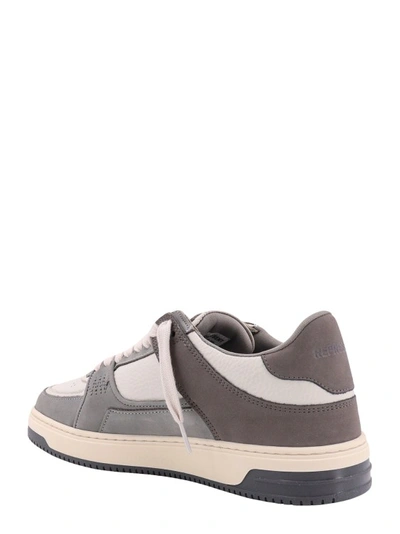 Shop Represent Leather And Suede Sneakers In Neutrals