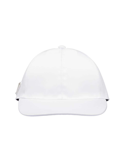 Shop Prada Women's Re-nylon Baseball Cap In White