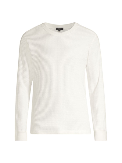 Shop Rails Men's Wade Thermal Crewneck Sweater In White