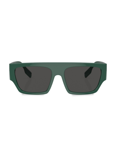 Shop Burberry Men's 58mm Micah Propionate Sunglasses In Green