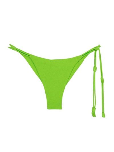 Shop Vix By Paula Hermanny Women's Firenze Gwen Bikini Bottom In Light Green