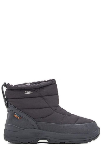 Shop Suicoke Bower Quilted Boots In Black