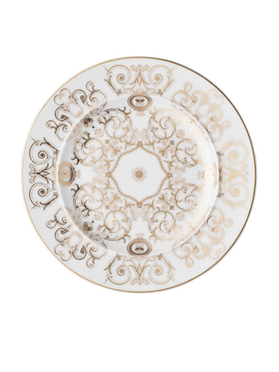 Shop Versace Medusa Gala Bread & Butter Plate In White Gold
