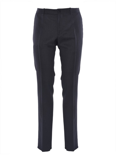 Shop Incotex Elasticated Waist Straight Leg Pants In Grey