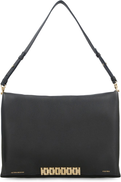 Shop Victoria Beckham Jumbo Chained Shoulder Bag In Black