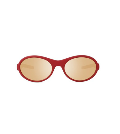 Shop Givenchy Eyewear Oval Frame Sunglasses In Red
