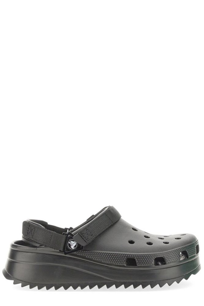 Shop Crocs Classic Hiker Clogs In Black