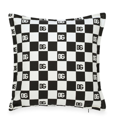 Shop Dolce & Gabbana Dg Millennials Logo Cushion (45cm X 45cm) In Multi