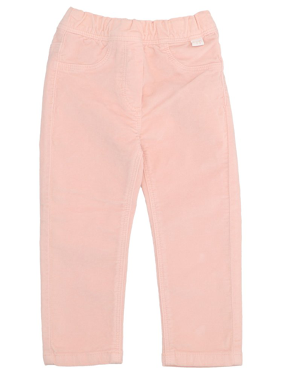 Shop Il Gufo Logo Tag Chino Trousers In Pink