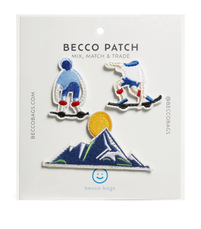 Shop Becco Bags Flying High Patches (set Of 3) In Multi