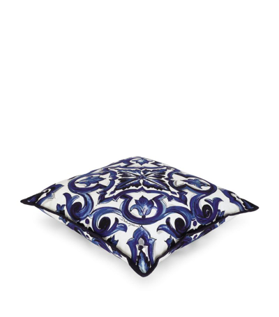 Shop Dolce & Gabbana Blu Mediterraneo Cushion (45cm X 45cm) In Multi