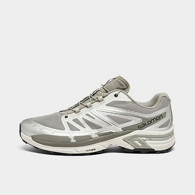 Shop Salomon Xt-wings 2 Casual Shoes In Lunar Rock/silver/grey Flannel