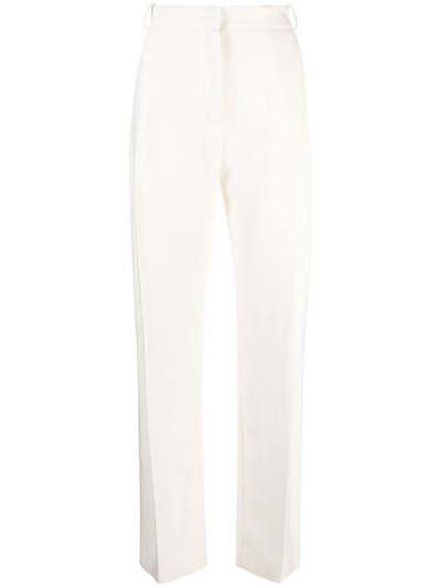 Shop Tove Neutral Gabrielle Tailored Trousers In White