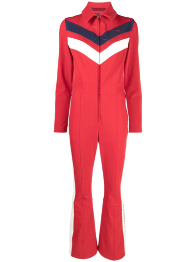 Shop Perfect Moment Red Montana Flared Leg Ski Suit