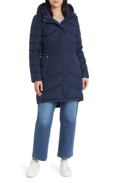 Michael michael kors on sale hooded maxi puffer coat