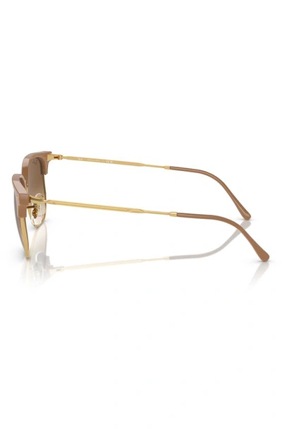 Ray Ban Clubmaster Square-frame Sunglasses In Brown Grad