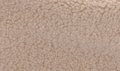 Mali + Lili Megan High Pile Fleece Crescent Bag In Latte