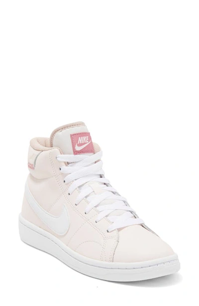 Shop Nike Court Royale Mid 2 Basketball Shoe In Soft Pink/ White/ Pink Oxford