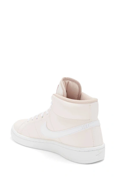 Shop Nike Court Royale Mid 2 Basketball Shoe In Soft Pink/ White/ Pink Oxford
