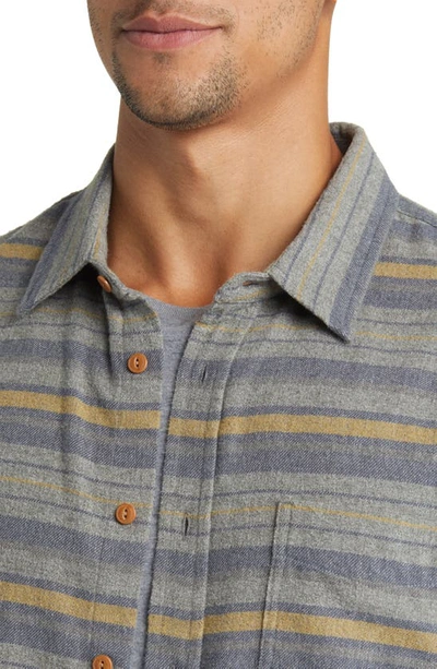 Rails Runson Stripe Flannel Button-up Shirt In Found Canteen Meridian