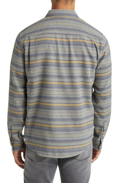 Rails Runson Stripe Flannel Button-up Shirt In Found Canteen Meridian