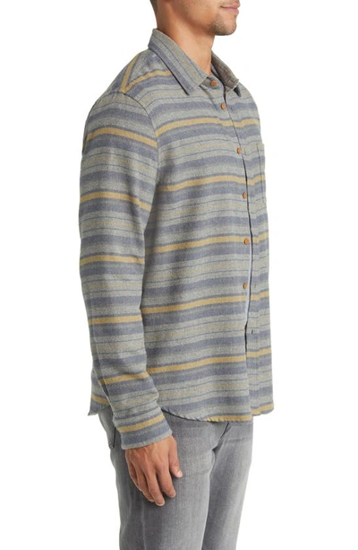 Rails Runson Stripe Flannel Button-up Shirt In Found Canteen Meridian