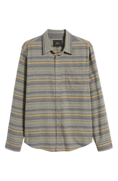 Rails Runson Stripe Flannel Button-up Shirt In Found Canteen Meridian