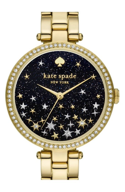 Shop Kate Spade Holland Star Bracelet Watch, 34mm In Gold