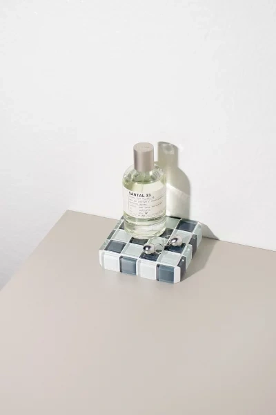 Subtle Art Studios Glass Tile Checkered Cube In Stone Wall At Urban Outfitters
