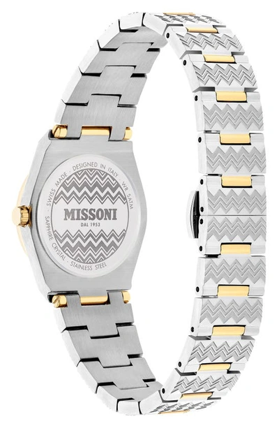 Shop Missoni Milano Bracelet Watch, 29mm In Two Tone