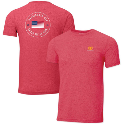 Shop Ahead Heather Red 2024 Presidents Cup Team Usa Instant Classic T-shirt