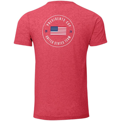 Shop Ahead Heather Red 2024 Presidents Cup Team Usa Instant Classic T-shirt