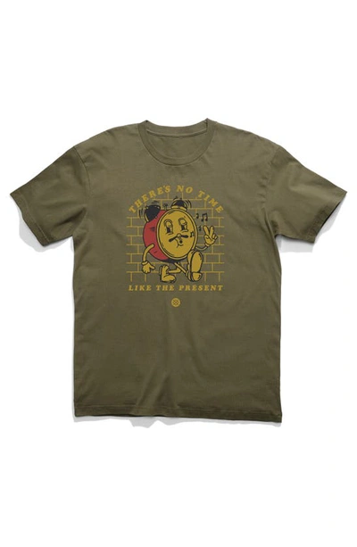 Shop Stance Presence Cotton Graphic T-shirt In Army