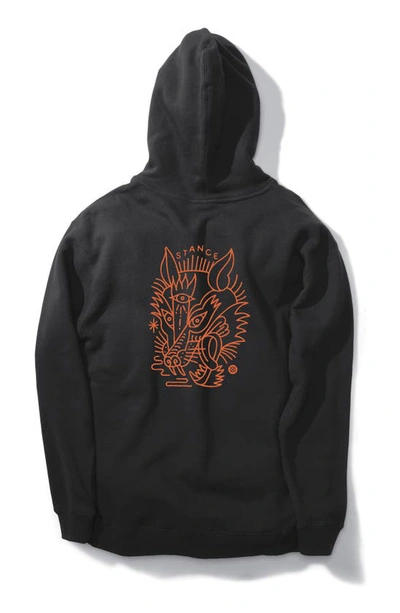 Shop Stance Wolfpack Graphic Hoodie In Black