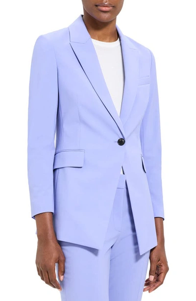 Shop Theory Etiennette B Good Wool Suit Jacket In Grotto