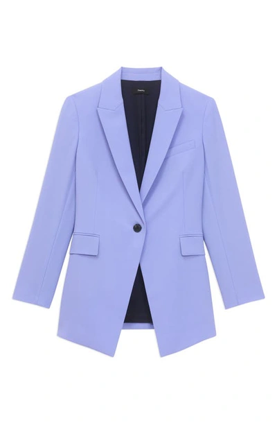 Theory Etiennette Wool Blazer In Grotto