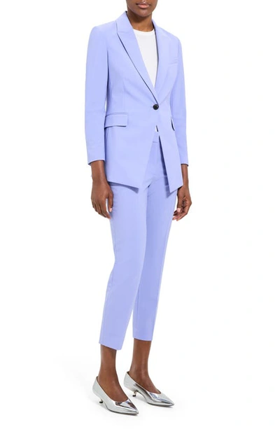 Shop Theory Etiennette B Good Wool Suit Jacket In Grotto